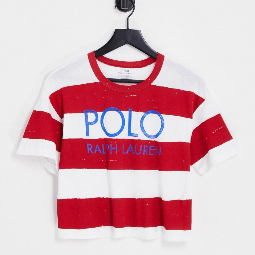 Polo Ralph Lauren striped crop top